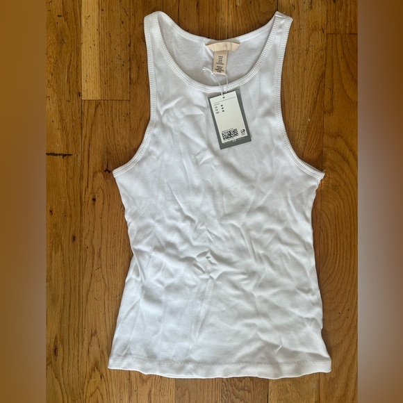 H&M Ribbed Silk-blend Tank Top - Picture 4 of 4